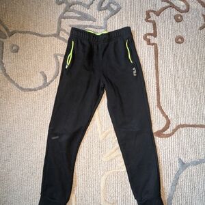 4 For $5 Fila Kids Black Jogger Pants
